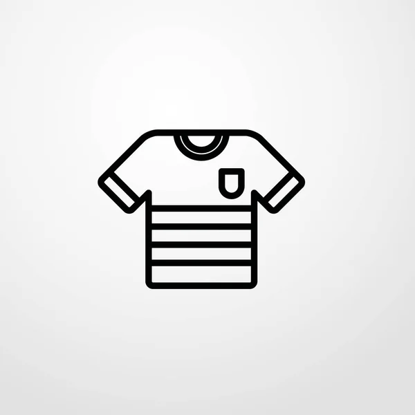 シャツのアイコンのイラスト分離ベクトル記号 — ストックベクタ