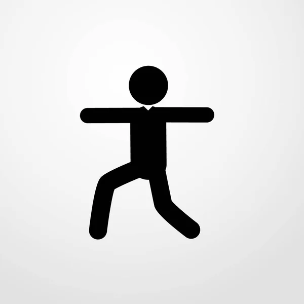 Icono de hombre bailando ilustración símbolo de signo vectorial aislado — Archivo Imágenes Vectoriales