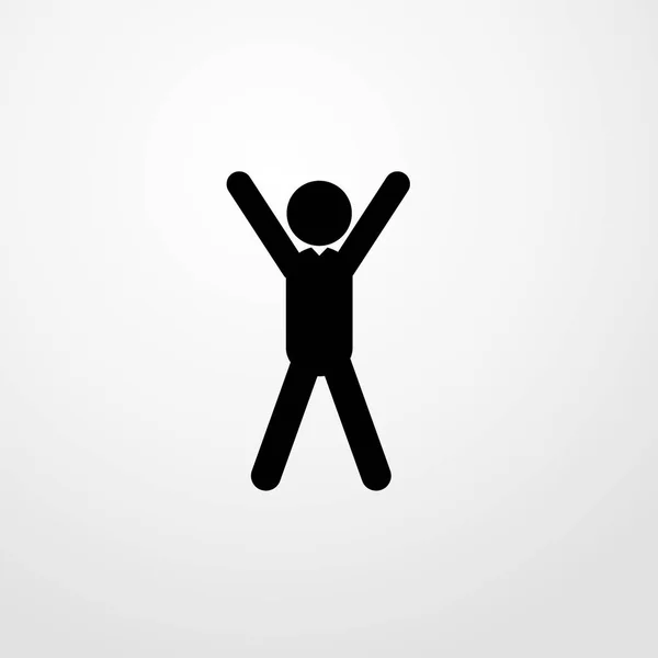 Homme exerçant icône illustration isolé vecteur signe symbole — Image vectorielle