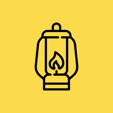 Fener simgesi illüstrasyon izole vektör işareti simgesi