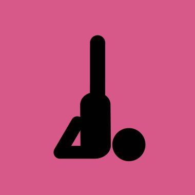 Yoga adam simgesi illüstrasyon izole vektör işareti simgesi