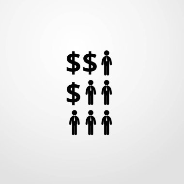 insan kaynakları için illüstrasyon izole iş simge vektör simge imzalamak