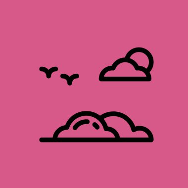 çim simgesi illüstrasyon izole vektör işareti simgesi