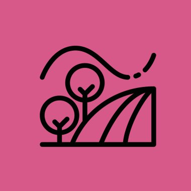 alan simgesi illüstrasyon izole vektör işareti simgesi