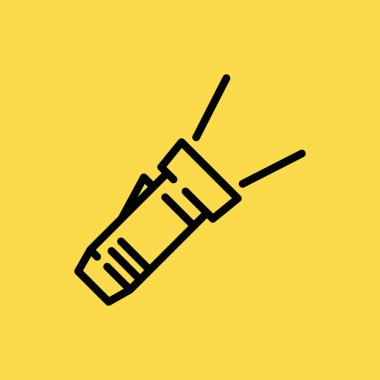 El feneri simgesi illüstrasyon izole vektör işareti simgesi