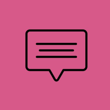 sohbet çubuğu simgesini illüstrasyon izole vektör işareti simgesi