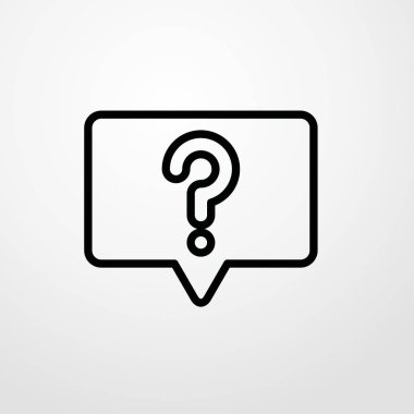 sohbet çubuğu simgesini illüstrasyon izole vektör işareti simgesi