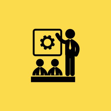 sembol simge illüstrasyon izole vektör toplantı iş adamları imzalamak