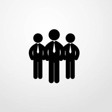 işadamı takım simgesi illüstrasyon izole vektör işareti simgesi