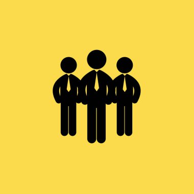 işadamı takım simgesi illüstrasyon izole vektör işareti simgesi