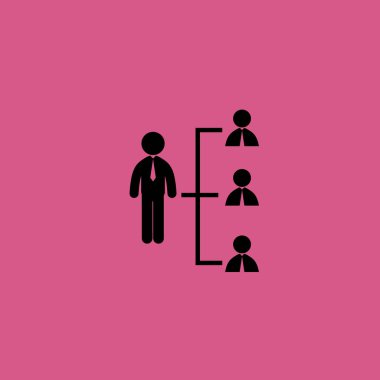 işadamı bağlantı simgesi illüstrasyon izole vektör işareti simgesi