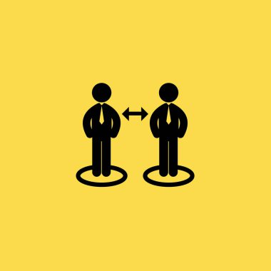 işadamı Satım simgesi illüstrasyon izole vektör işareti simgesi