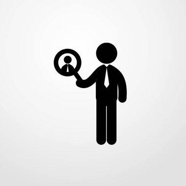 işadamı arama simgesi illüstrasyon izole vektör işareti simgesi