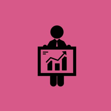 işadamı ve yönetim kurulu simgesi illüstrasyon izole vektör işareti simgesi