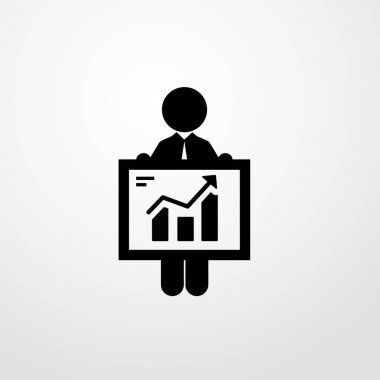 işadamı ve yönetim kurulu simgesi illüstrasyon izole vektör işareti simgesi