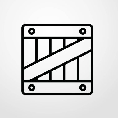 kutu simgesi illüstrasyon izole vektör işareti simgesi