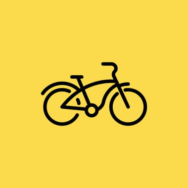 Bisiklet simgesi illüstrasyon izole vektör işareti simgesi