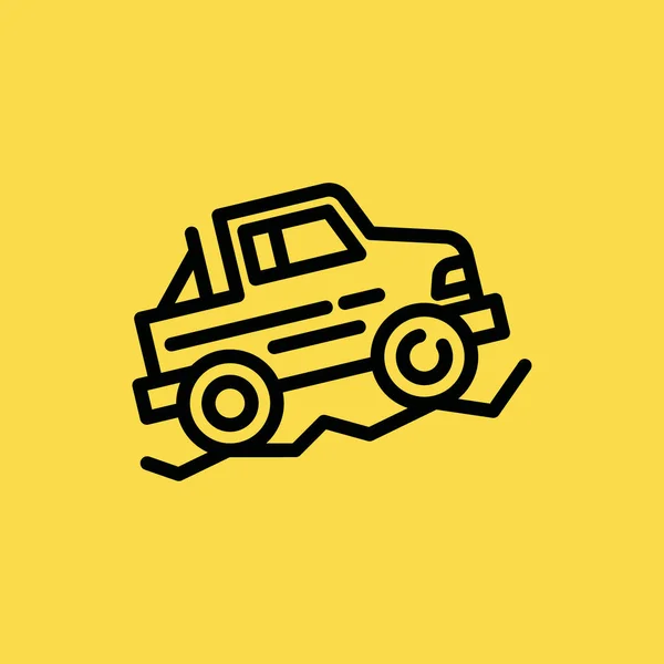 Jeep Symbol Illustration isoliert Vektor Zeichen Symbol — Stockvektor