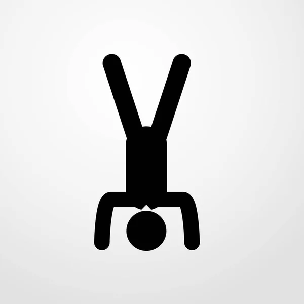 Breakdancer ikona ikona ilustrace izolované vektor znaménko — Stockový vektor