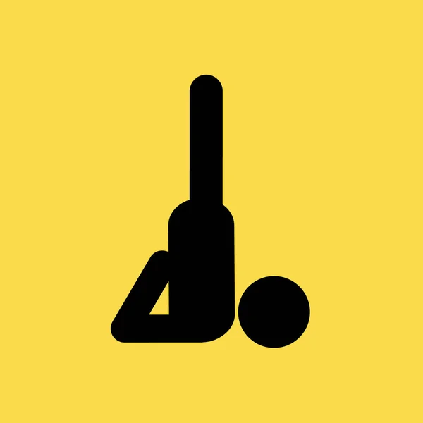 Yoga uomo icona illustrazione isolato vettore segno simbolo — Vettoriale Stock