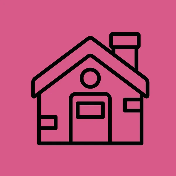 Haus Symbol Illustration isoliert Vektor Zeichen Symbol — Stockvektor