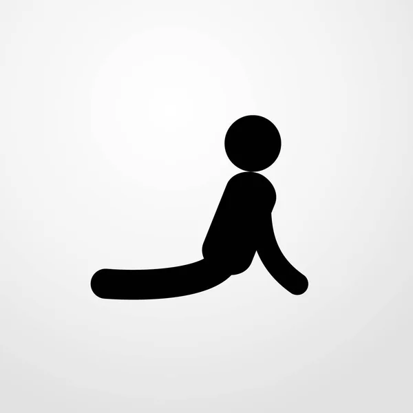 Yoga hombre icono ilustración vector aislado signo símbolo — Archivo Imágenes Vectoriales