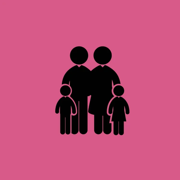 Familie pictogram illustratie geïsoleerde vector teken symbool — Stockvector