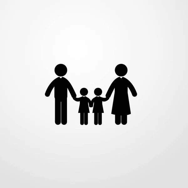 Familie pictogram illustratie geïsoleerde vector teken symbool — Stockvector