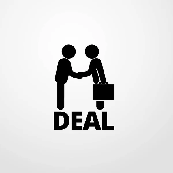 Geschäftsleute Deal Symbol Abbildung isoliert Vektor Zeichen Symbol — Stockvektor