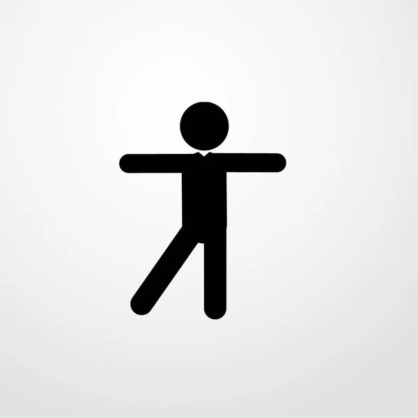 Homme dansant icône illustration isolé vecteur signe symbole — Image vectorielle
