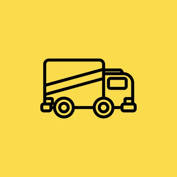 Vrachtwagen auto pictogram illustratie geïsoleerde vector teken symbool — Stockvector
