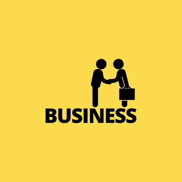 Ícone de reunião de negócios ilustração símbolo de sinal vetor isolado —  Vetores de Stock