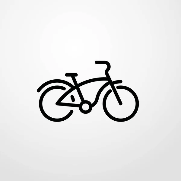 Icono de bicicleta ilustración símbolo de signo vectorial aislado — Archivo Imágenes Vectoriales