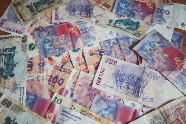 Arjantinli para peso / arka plan