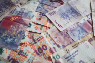 Arjantinli para peso / arka plan