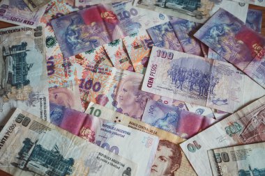 Arjantinli para peso / arka plan