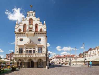 Rzeszow pazarda görünümünü. Polonya