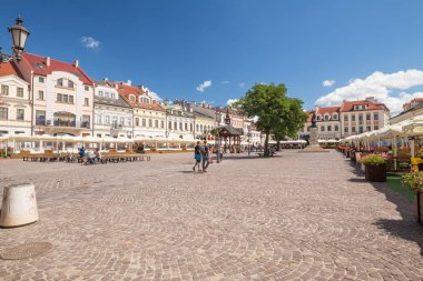Rzeszow pazarda görünümünü. Polonya