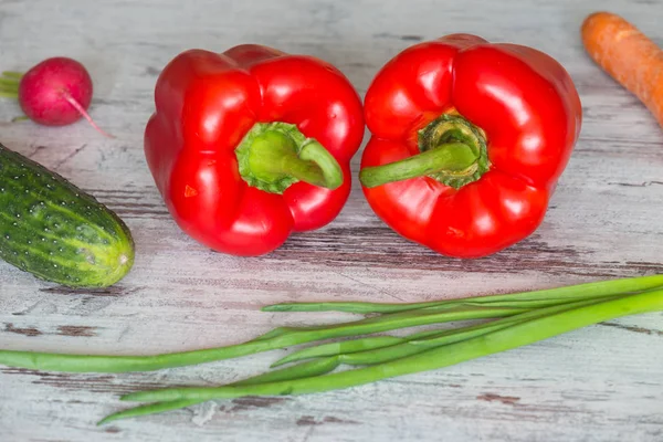 Vegetais orgânicos frescos Fundo alimentar saudável . — Fotografia de Stock