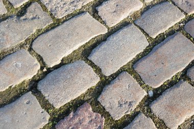 Arnavut kaldırımlı yol arka plan