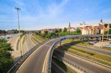 Szczecin, şehrin Üstten Görünüm
