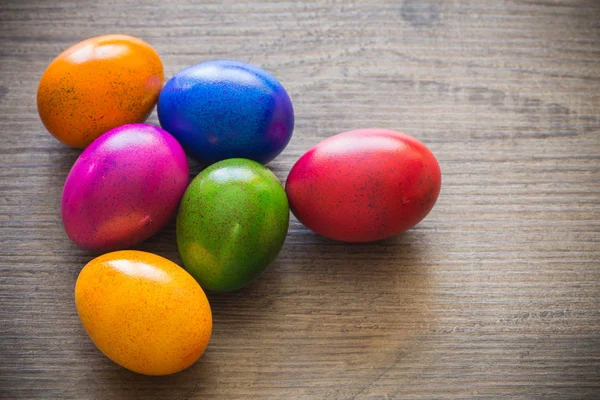 부활절 다채로운 그려진된 달걀 — 스톡 사진