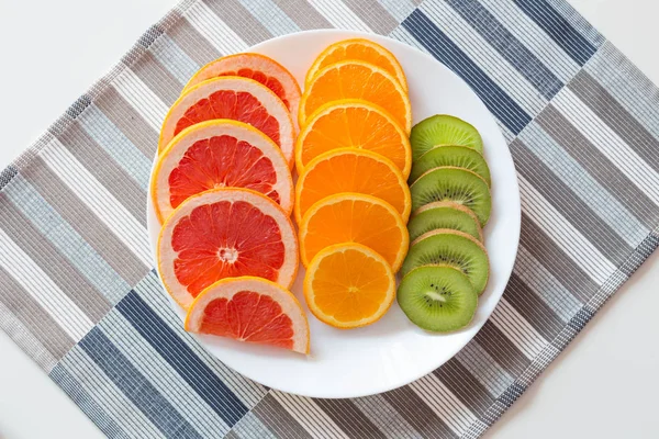 Fresh cutting fruits / vitamins concept. — Stock Photo, Image