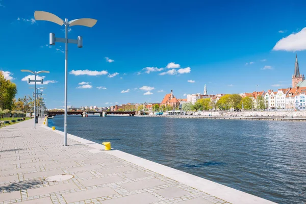 Szczecin / panoráma nyílik a történelmi központ — Stock Fotó