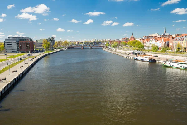 Szczecin / Panorama do centro histórico — Fotografia de Stock