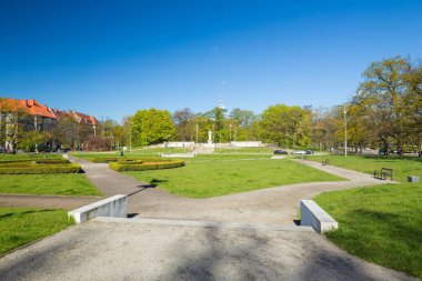 Szczecin / şair Mickiewicz anıt