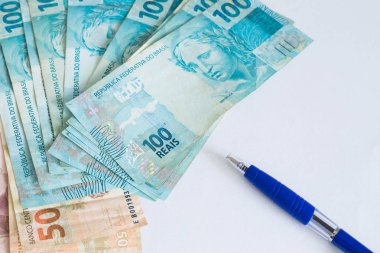 Brezilya para, Reali, kağıt ve kalem hesaplamalar için bir levha ile yüksek nominal