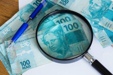 Brezilya para, Reali, kağıt ve kalem hesaplamalar için bir levha ile yüksek nominal