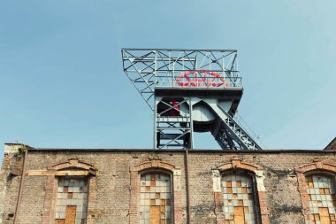 Polonya Katowice / Sanayi Peyzaj eski maden girişi