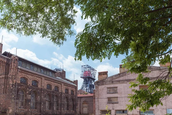 Polonya Katowice / Sanayi Peyzaj eski maden girişi